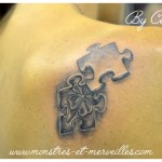 Tatouage pièces de puzzle