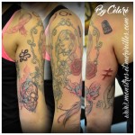 Tatouage manchette motifs divers