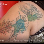 Tatouage feuilles de chêne