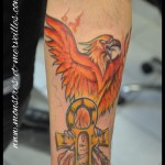 Tatouage de phoenix couleurs