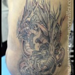Tatouage de dragon asiatique