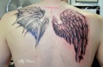 Tatouage ailes ange demon