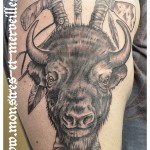 Tatouage bison