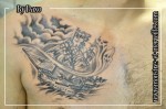 Tatouage de bateau hanté