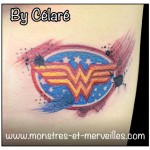 Tatouage logo wonderwoman