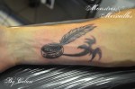 Tatouage anneau et dragon