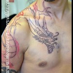 Tatouage de dragon en cours