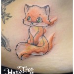 Tatouage renard chibi