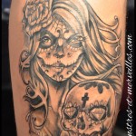 Tatouage catrina crane