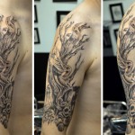 Tatouage d'arbre fantastique au bras