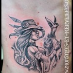 Tatouage de femme pirate