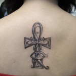 Tatouage d'Ankh avec Œil de Rê